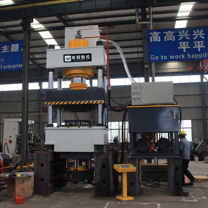 滕州500噸單動薄板液壓機500t不銹鋼水槽拉伸成型四柱油壓機